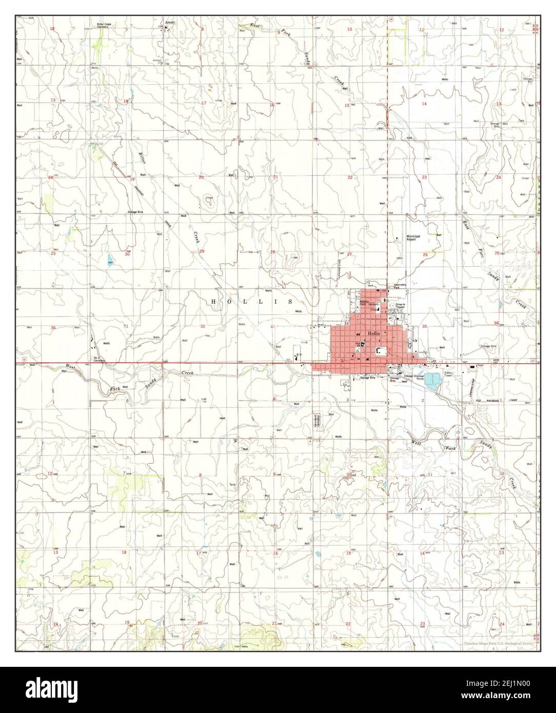 Hollis oklahoma map hires stock photography and images Alamy