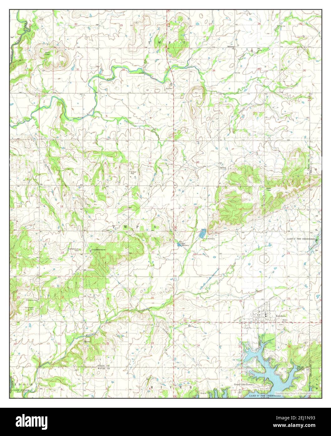 Map of ketchum oklahoma hires stock photography and images Alamy
