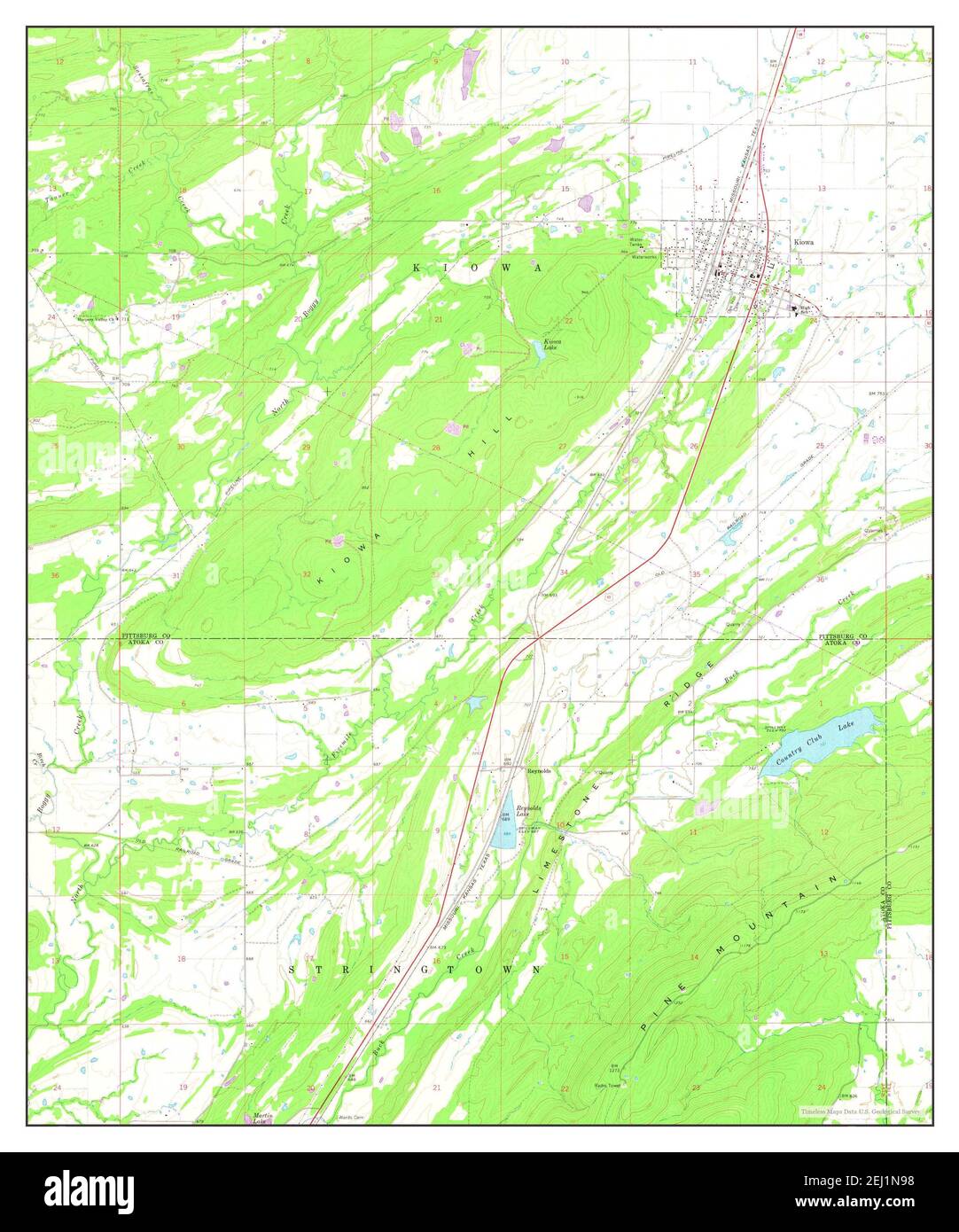 Map of kiowa hires stock photography and images Alamy