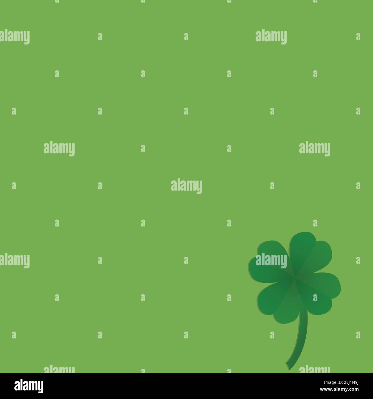 four leaf clover background on green background Stock Vector Image