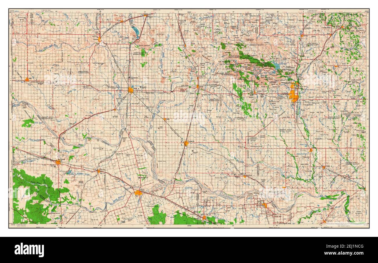 Lawton map Cut Out Stock Images & Pictures Alamy