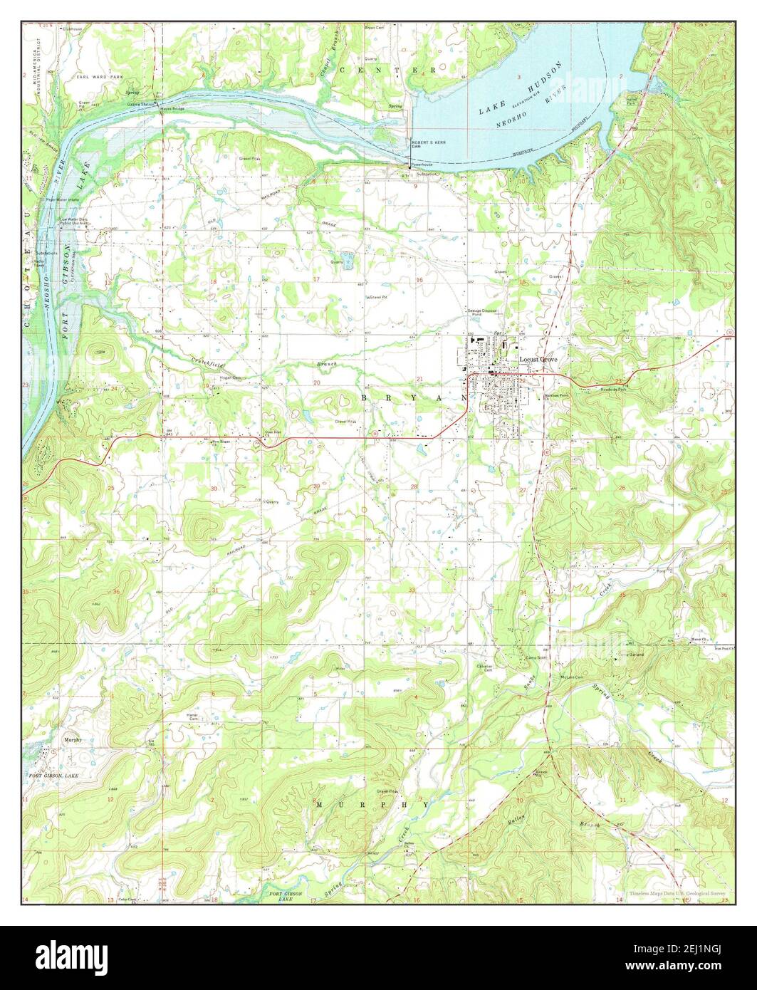 Locust Grove Oklahoma Map Grove Oklahoma Cut Out Stock Images & Pictures - Alamy