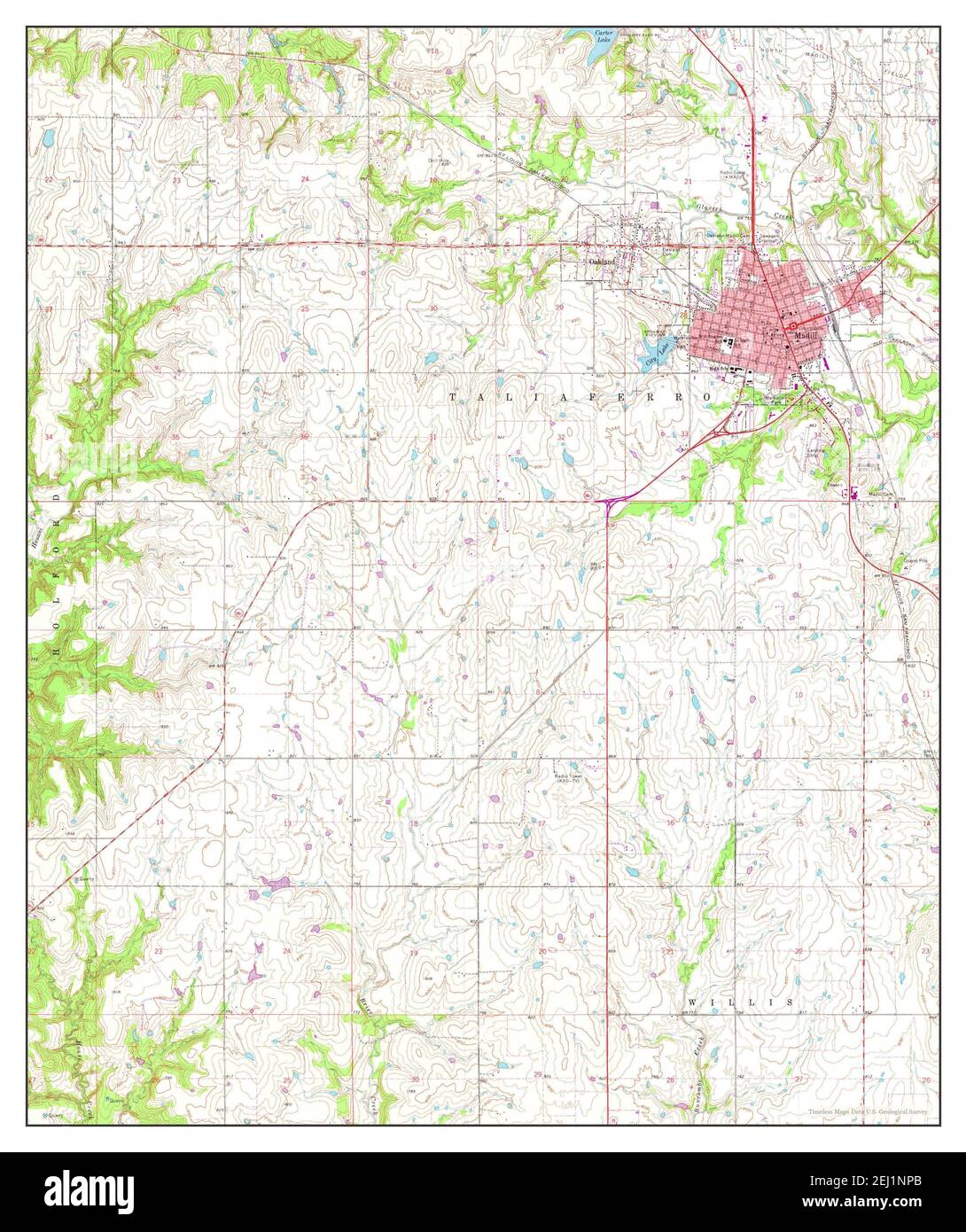 Map of madill oklahoma hires stock photography and images Alamy