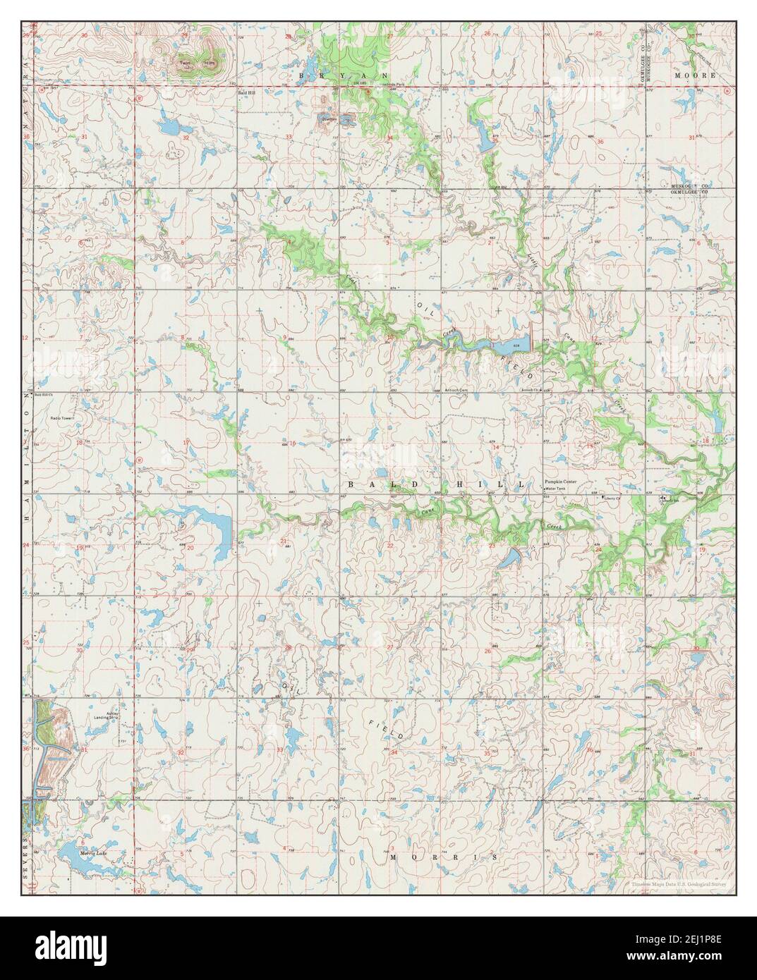 Okmulgee NE, Oklahoma, map 1971, 1:24000, United States of America by Timeless Maps, data U.S. Geological Survey Stock Photo