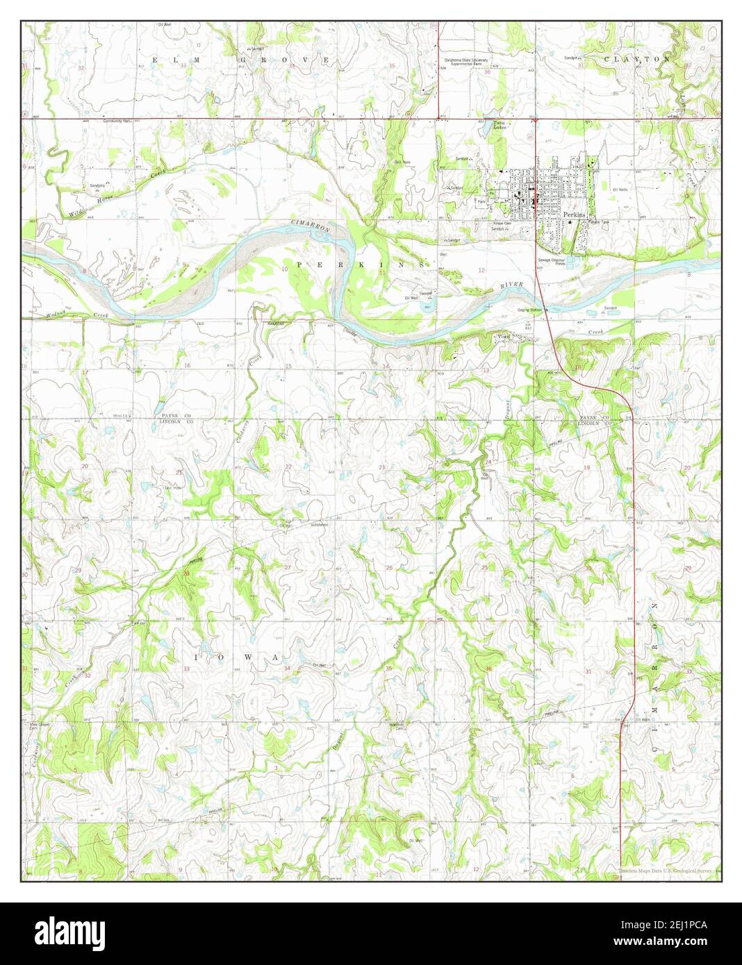 Perkins oklahoma map Cut Out Stock Images & Pictures Alamy