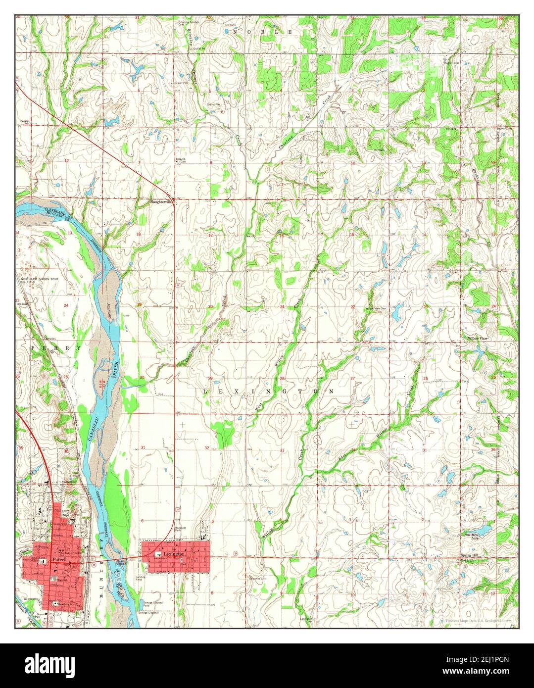 Map Of Purcell Oklahoma Purcell Oklahoma Map High Resolution Stock Photography And Images - Alamy