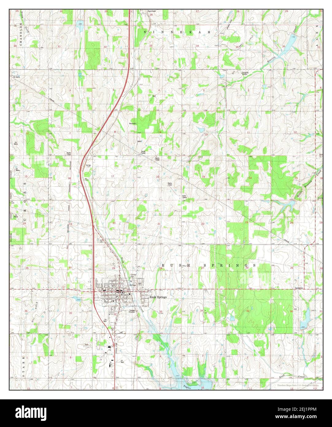Map of rush springs hires stock photography and images Alamy