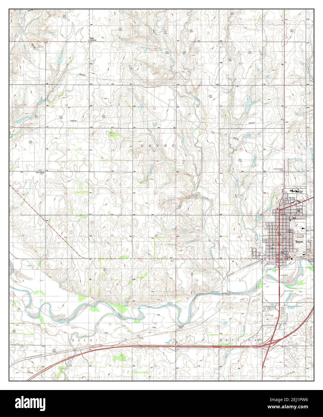 Map of sayre hires stock photography and images Alamy