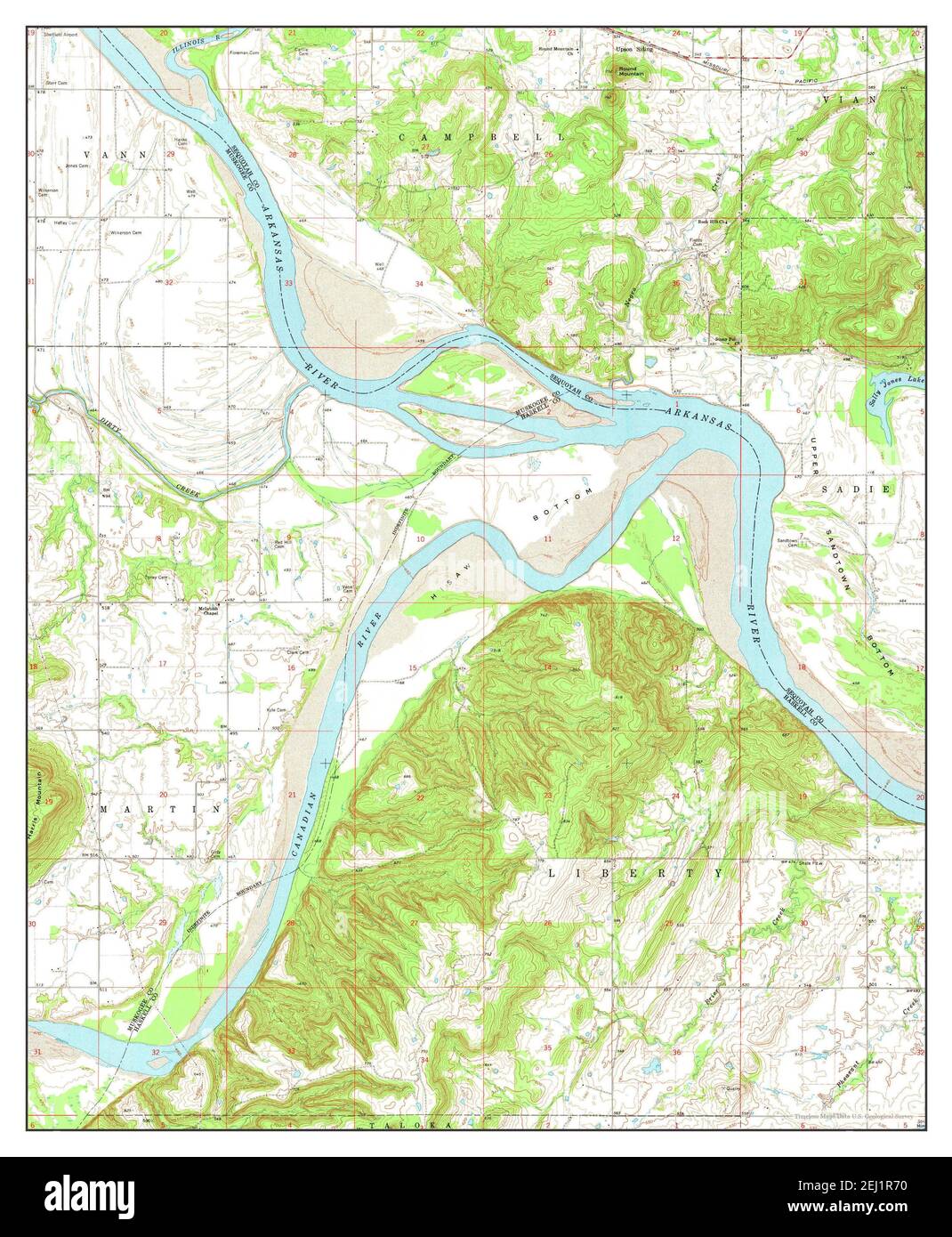 Stigler oklahoma map hires stock photography and images Alamy
