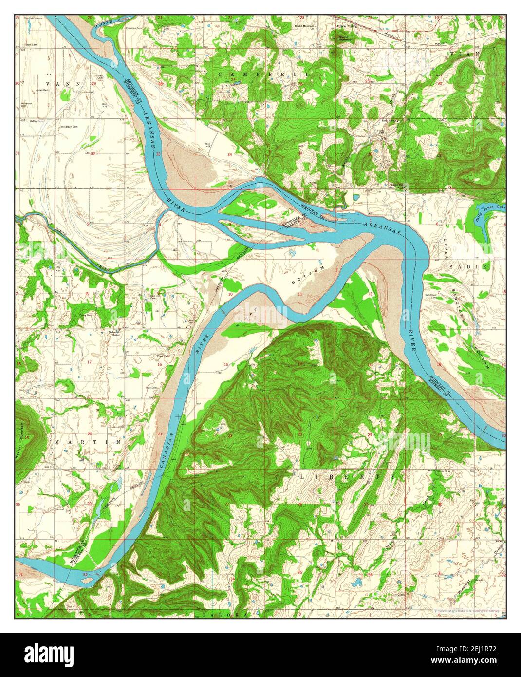 Stigler oklahoma map hires stock photography and images Alamy