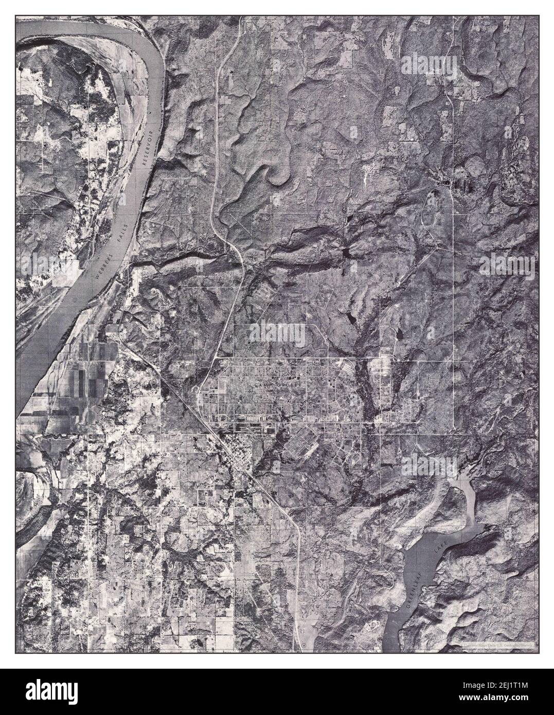 Webbers Falls Nw Oklahoma Map 1974 1 24000 United States Of America By Timeless Maps Data U