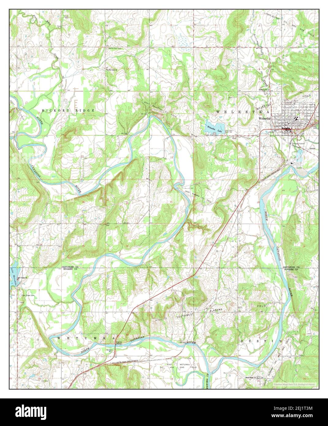 Weleetka oklahoma map Cut Out Stock Images & Pictures Alamy