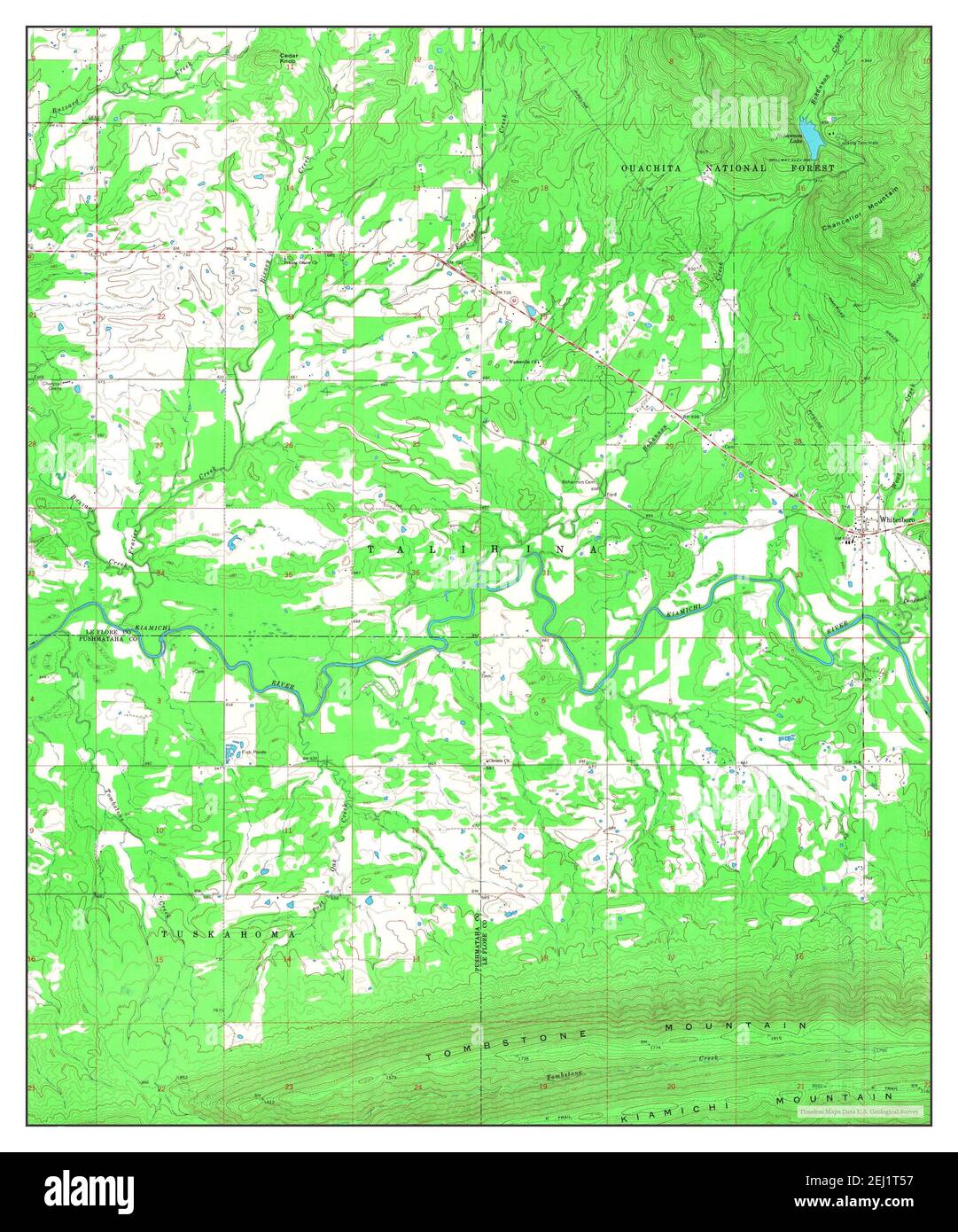Whitesboro, Oklahoma, map 1966, 124000, United States of America by
