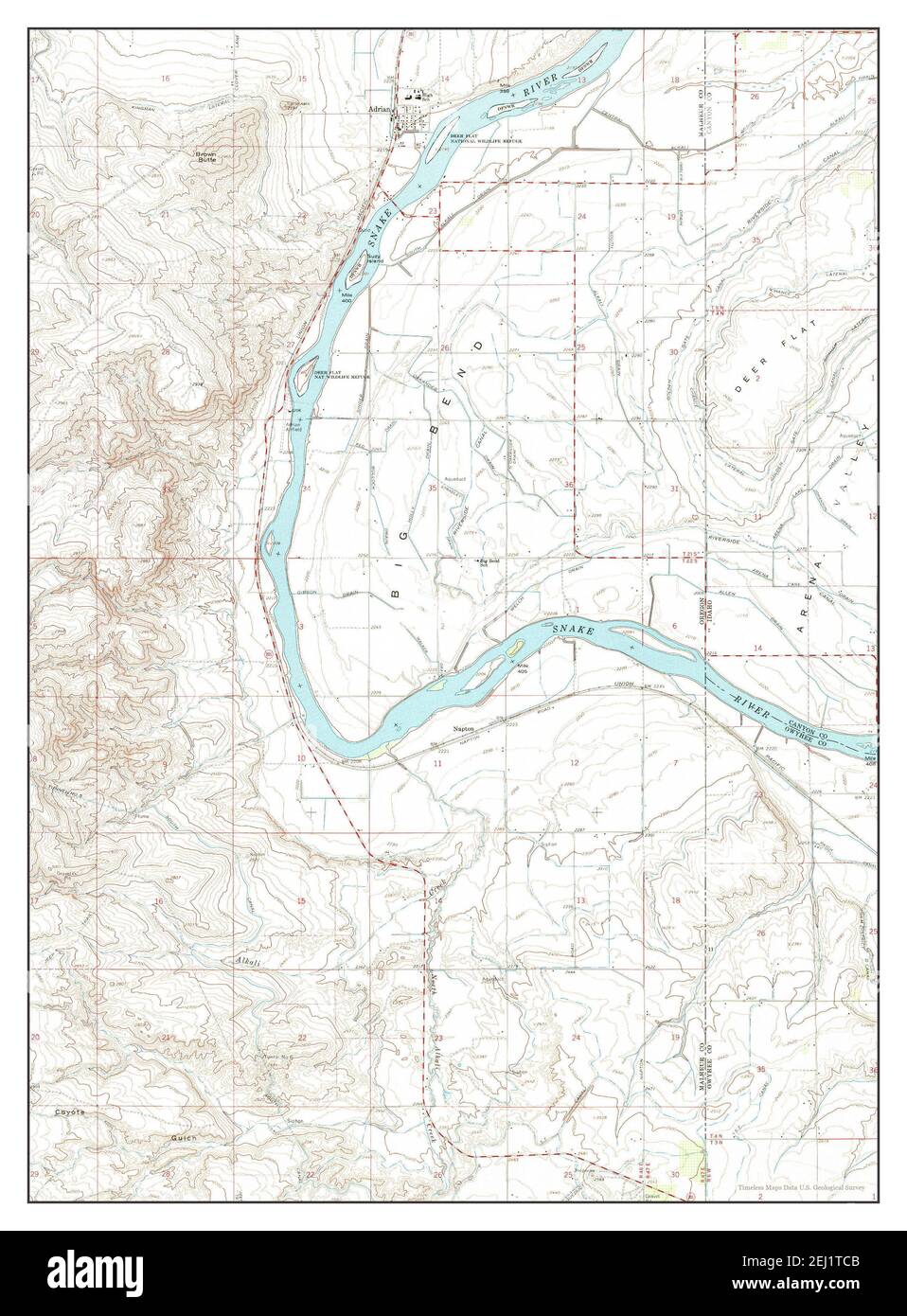 Map of adrian oregon hires stock photography and images Alamy