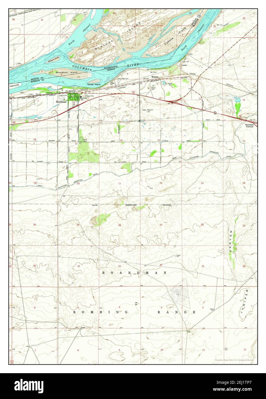 Historic Boardman Map 1962