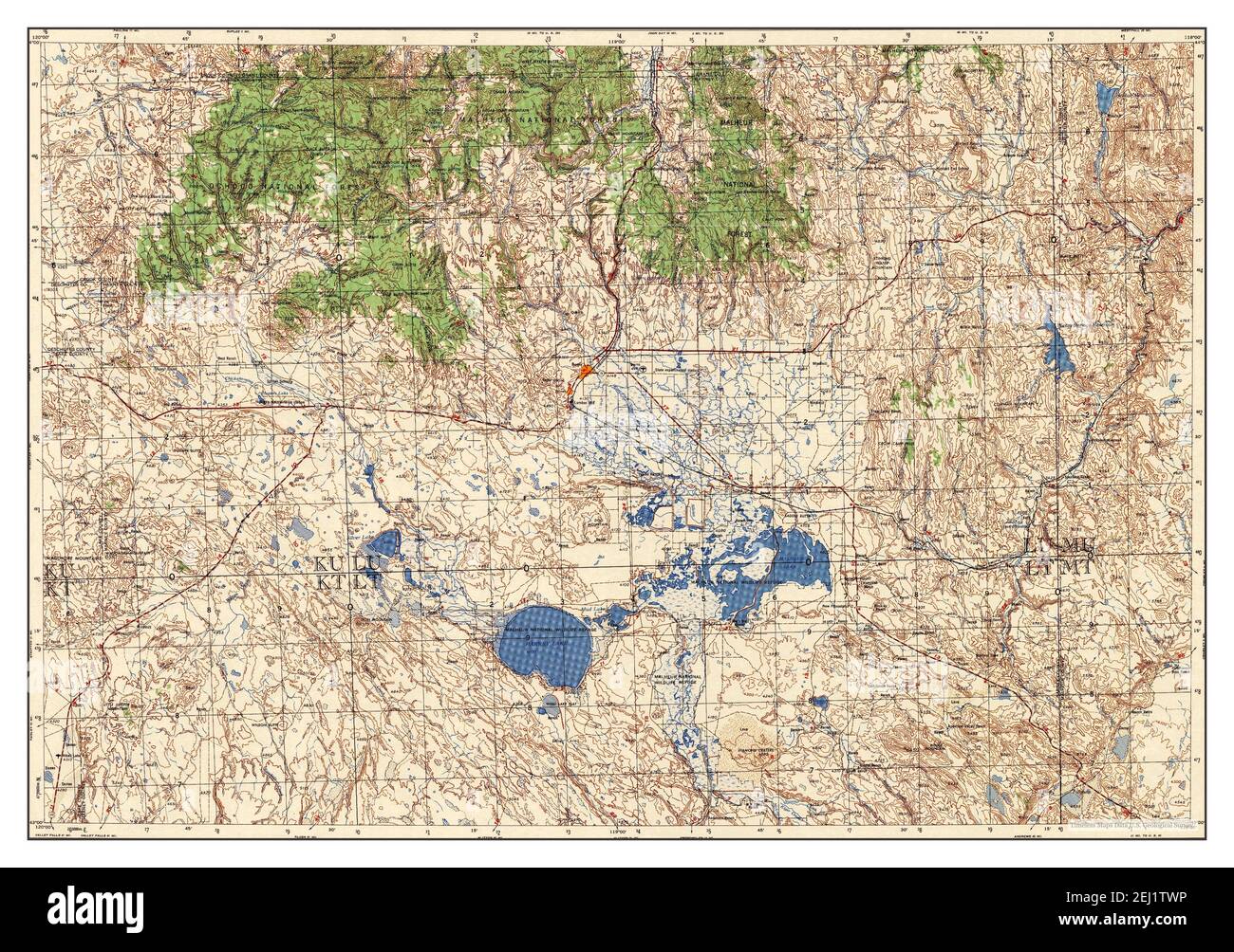 Burns oregon map hires stock photography and images Alamy