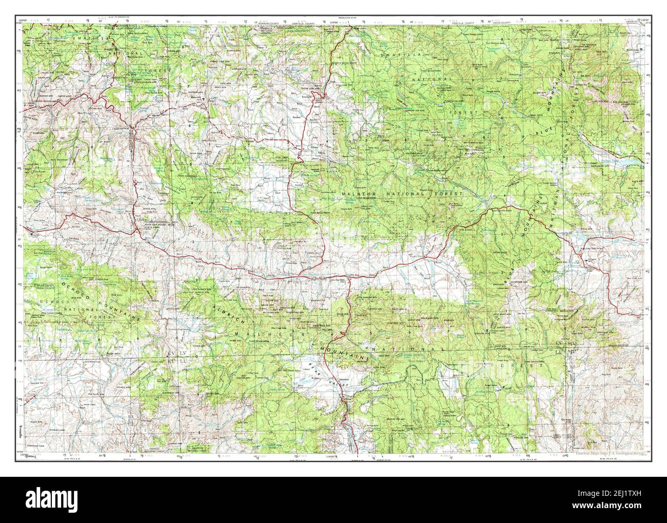 Canyon City Oregon Map Canyon City, Oregon, Map 1955, 1:250000, United States Of America By  Timeless Maps, Data U.s. Geological Survey Stock Photo - Alamy