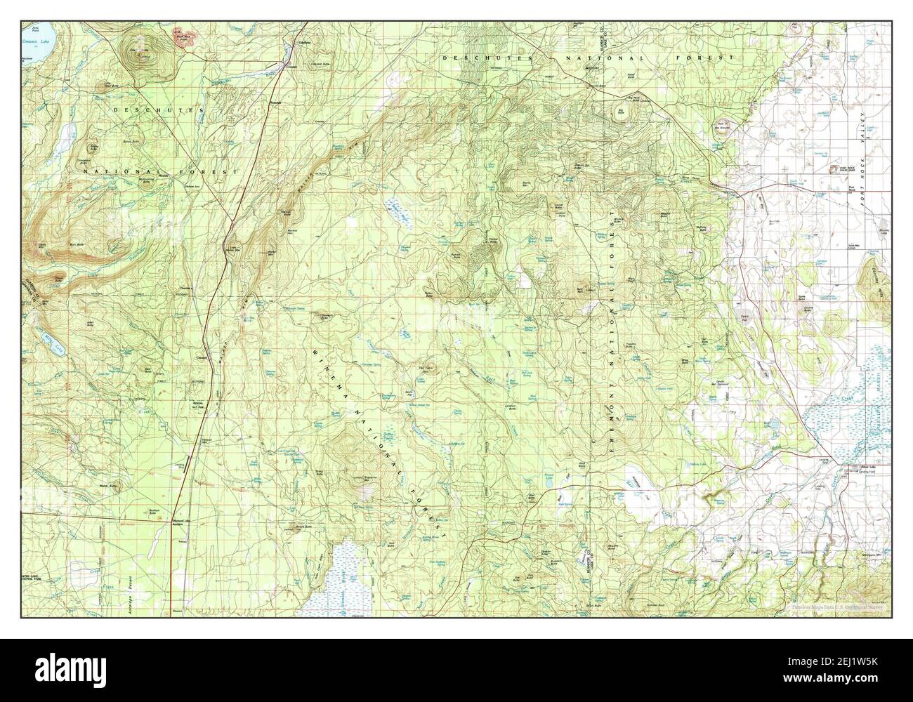 Crescent, Oregon, map 1979, 1100000, United States of America by