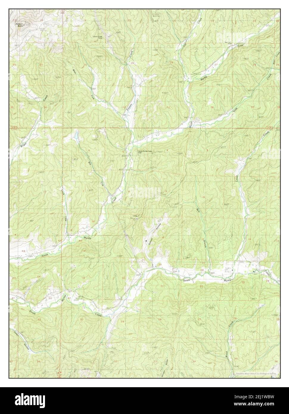 Dodson Butte, Oregon, map 1987, 124000, United States of America by Timeless Maps, data U.S