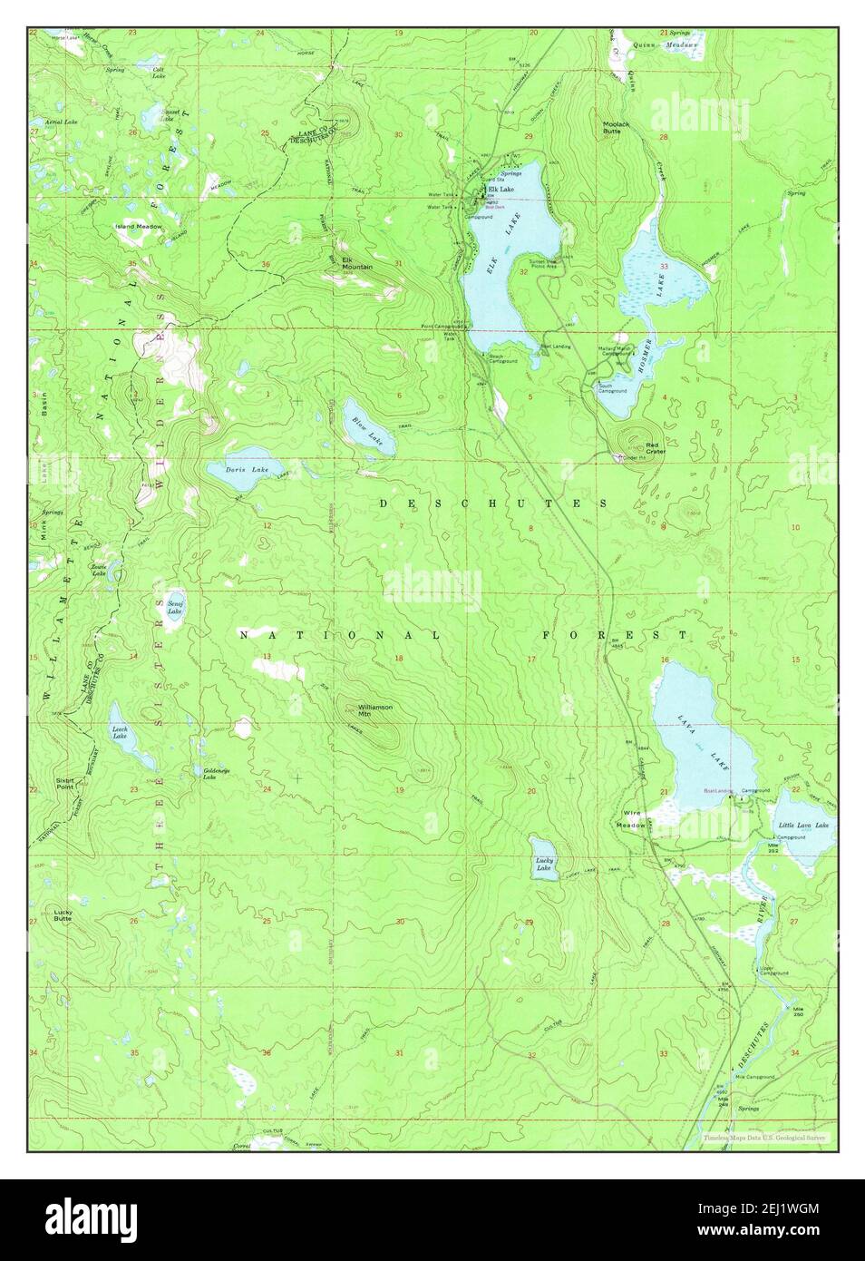 Elk lake map hires stock photography and images Alamy