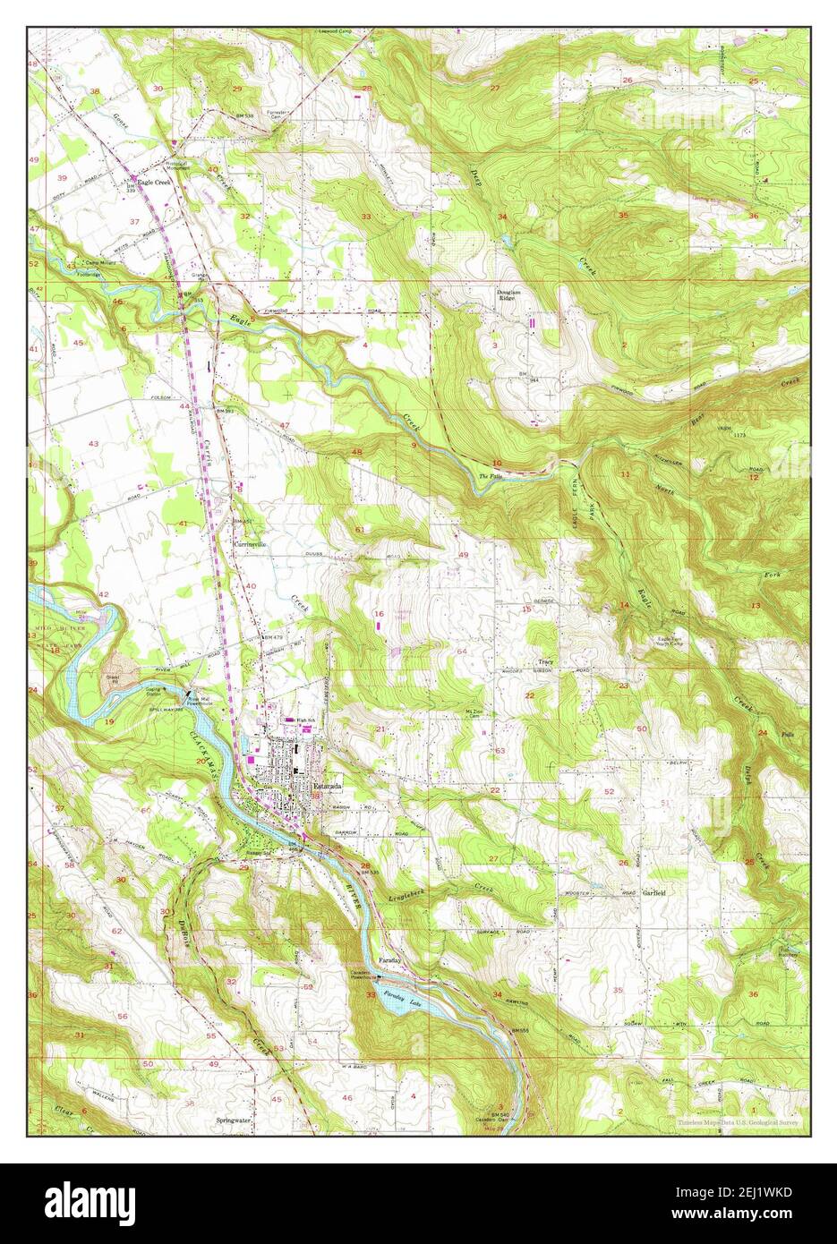 Estacada, Oregon, map 1960, 124000, United States of America by