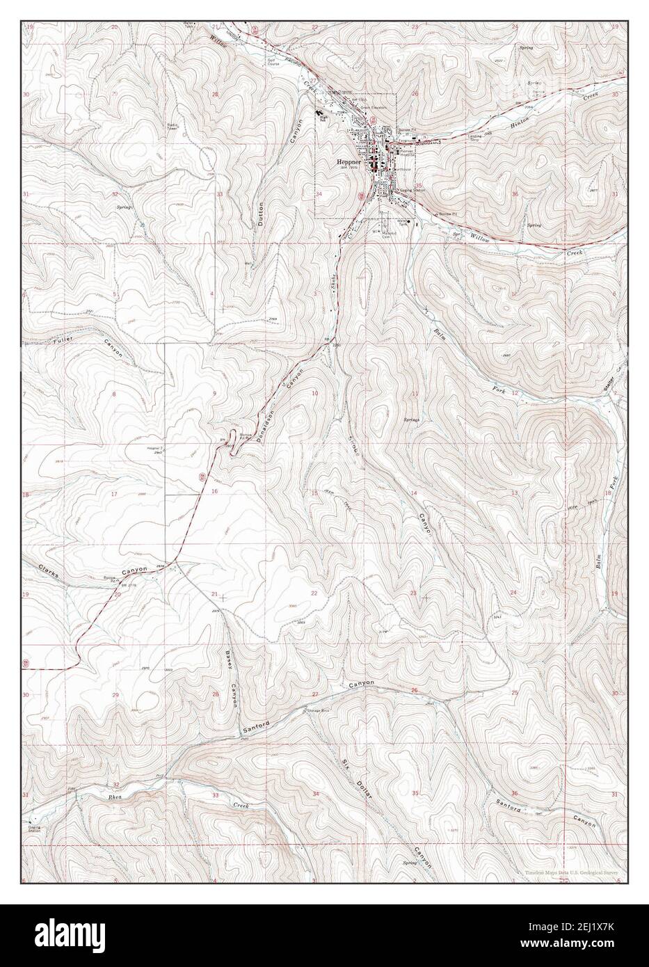 Heppner map hi-res stock photography and images - Alamy