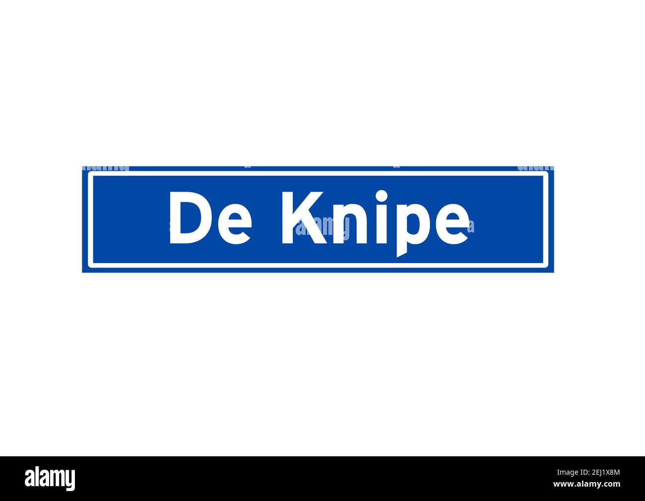 De Knipe isolated Dutch place name sign. City sign from the Netherlands. Stock Photo