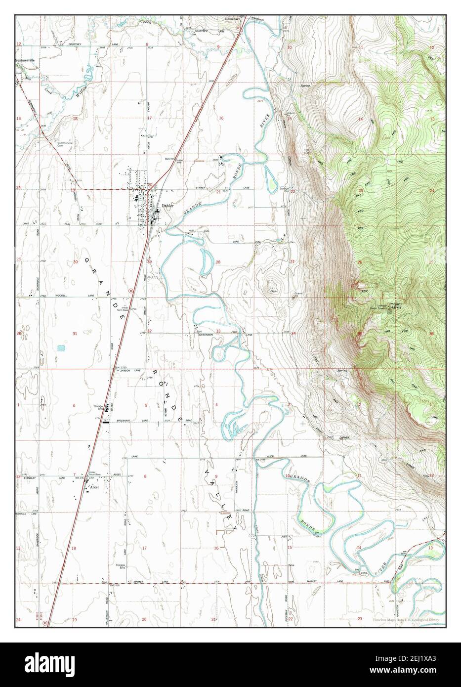 Imbler, Oregon, map 1994, 124000, United States of America by Timeless