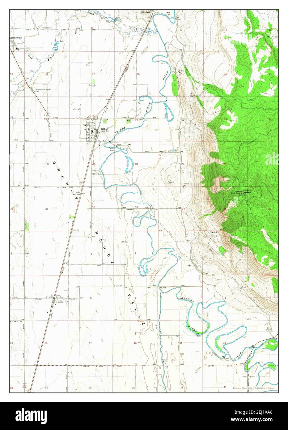 Imbler, Oregon, map 1965, 124000, United States of America by Timeless
