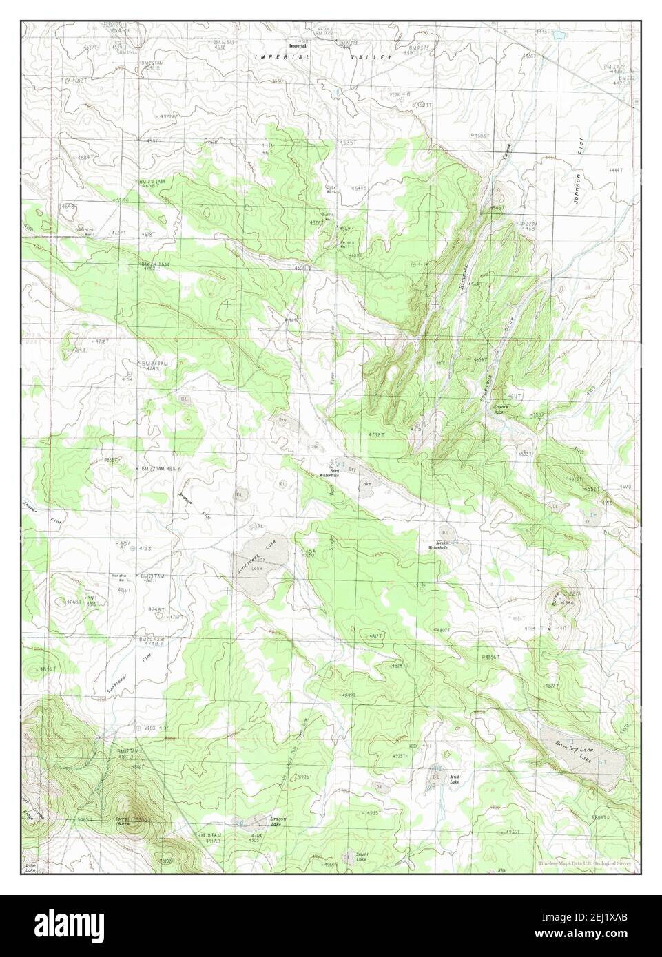 Imperial Valley South, Oregon, map 1983, 124000, United States of