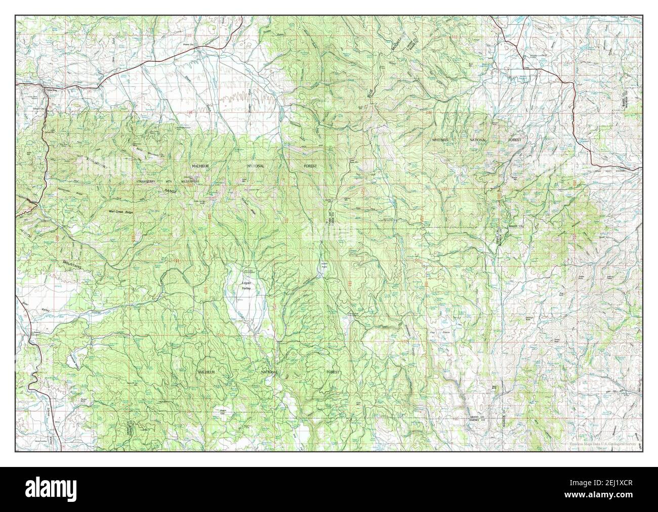 John Day, Oregon, map 1978, 1100000, United States of America by