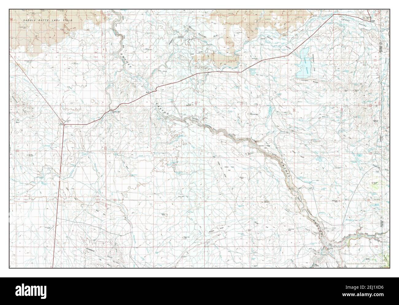 Jordan Valley, Oregon, map 1994, 1100000, United States of America by