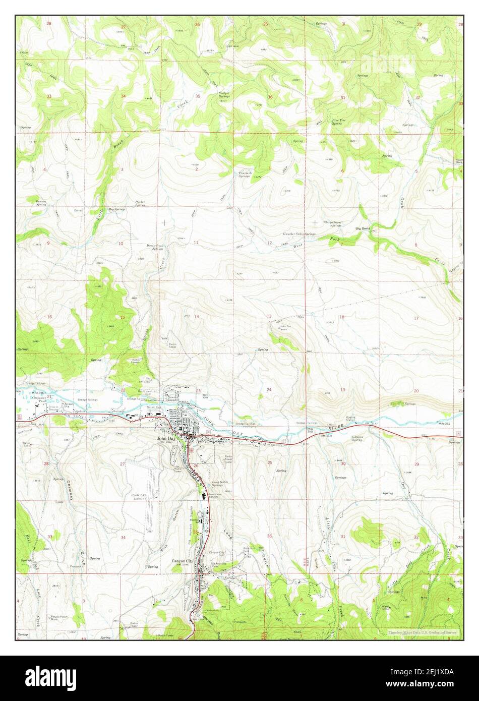 John Day Oregon Map 1972 1 24000 United States Of America By   John Day Oregon Map 1972 124000 United States Of America By Timeless Maps Data Us Geological Survey 2EJ1XDA 