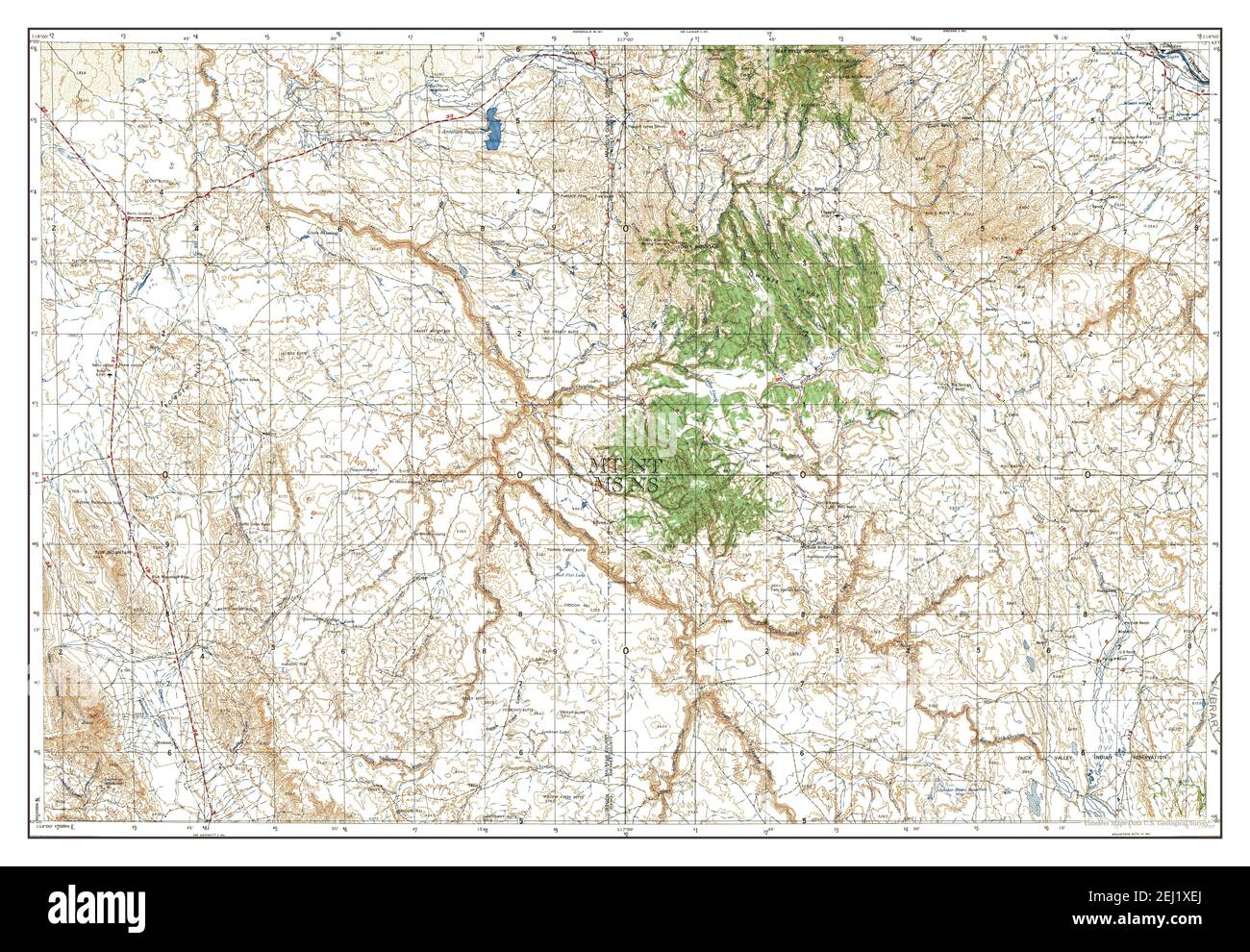 Jordan Valley, Oregon, map 1957, 1250000, United States of America by