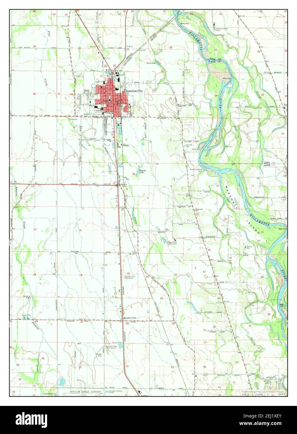 Junction City Oregon Map Junction City, Oregon, Map 1967, 1:24000, United States Of America By  Timeless Maps, Data U.s. Geological Survey Stock Photo - Alamy