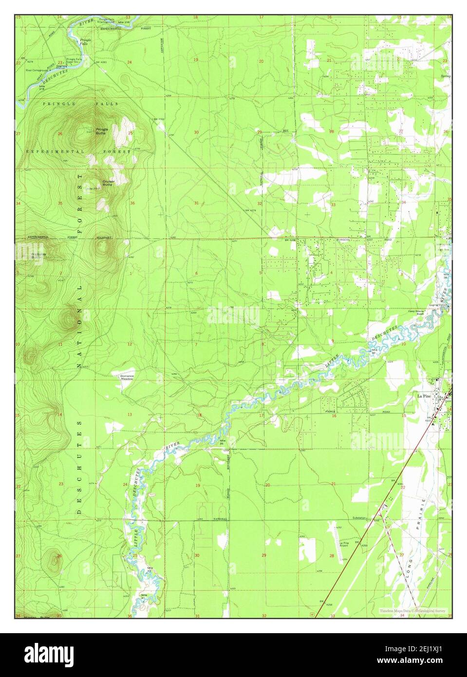 La Pine Oregon Map La Pine, Oregon, Map 1963, 1:24000, United States Of America By Timeless  Maps, Data U.s. Geological Survey Stock Photo - Alamy