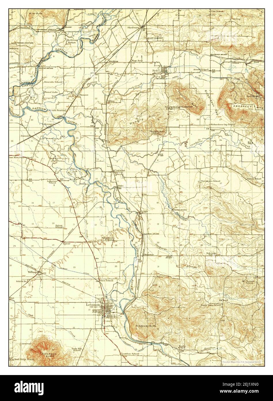 Vintage map of lebanon Cut Out Stock Images & Pictures - Alamy