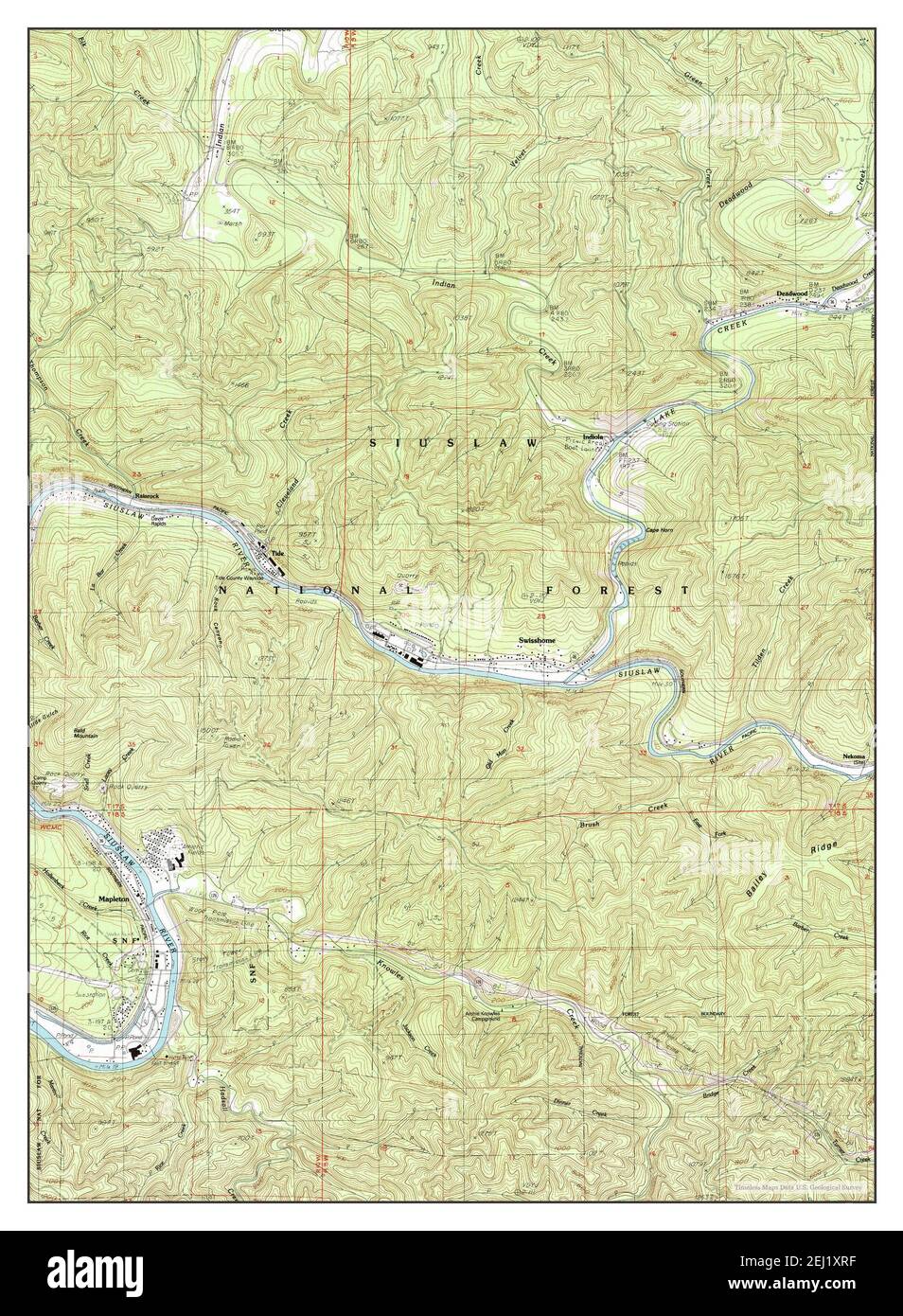 Map of mapleton hires stock photography and images Alamy