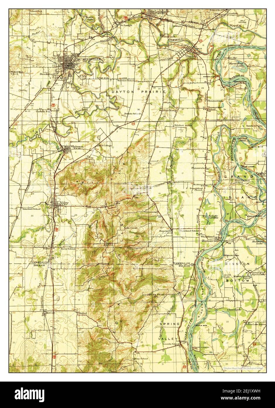 McMinnville, Oregon, map 1940, 1:62500, United States of America by ...