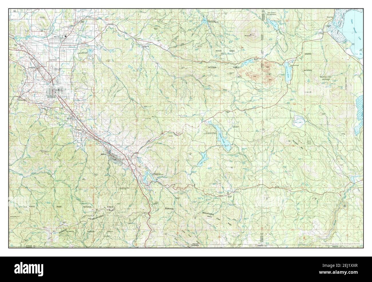Medford, Oregon, map 1978, 1100000, United States of America by