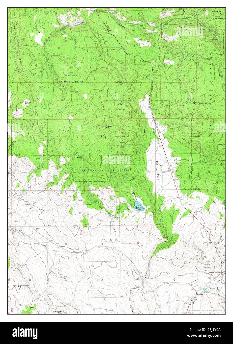 Map of medical springs oregon Cut Out Stock Images & Pictures Alamy