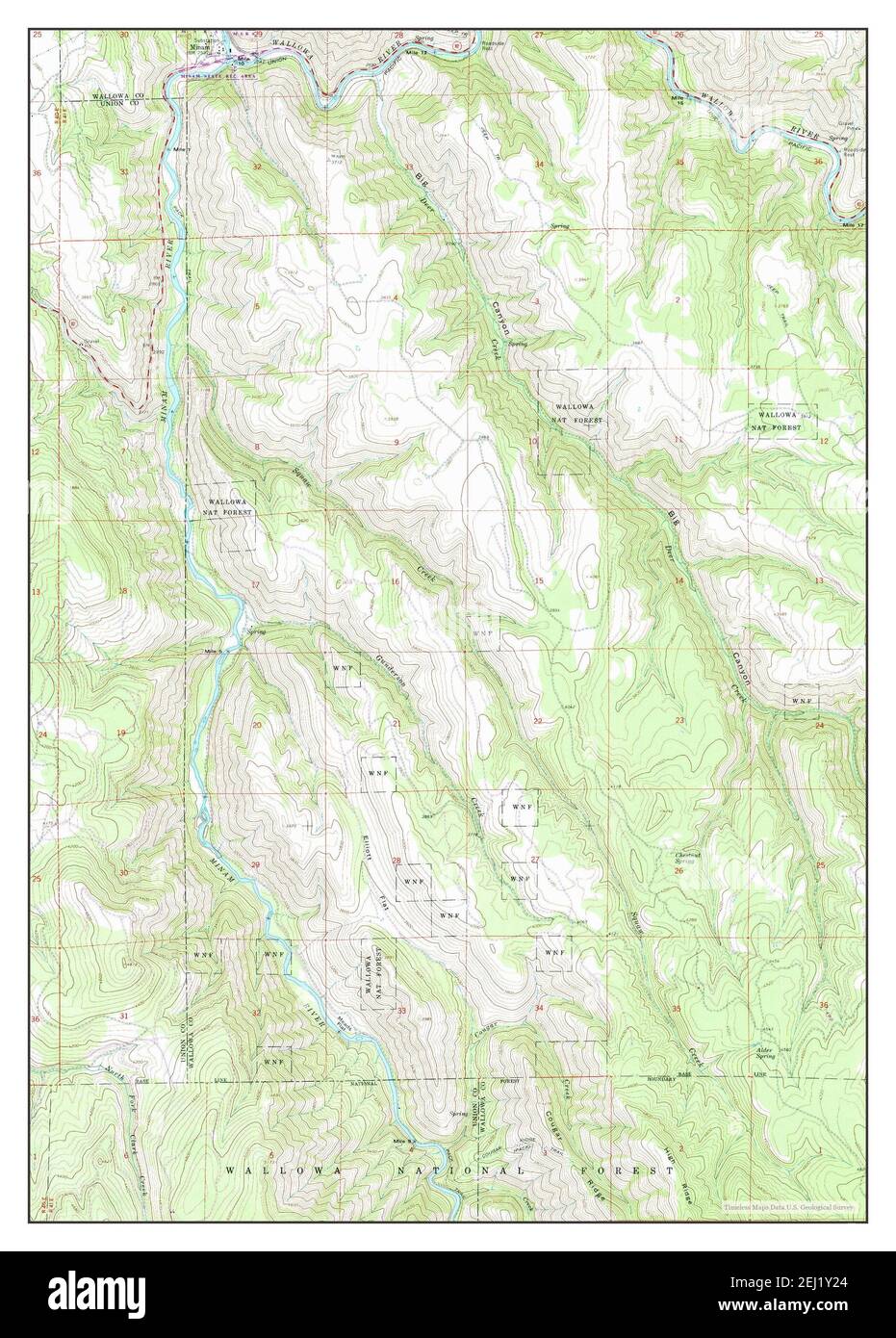 Minam Rams Map Minam, Oregon, map 1964, 1:24000, United States of America by Timeless ...