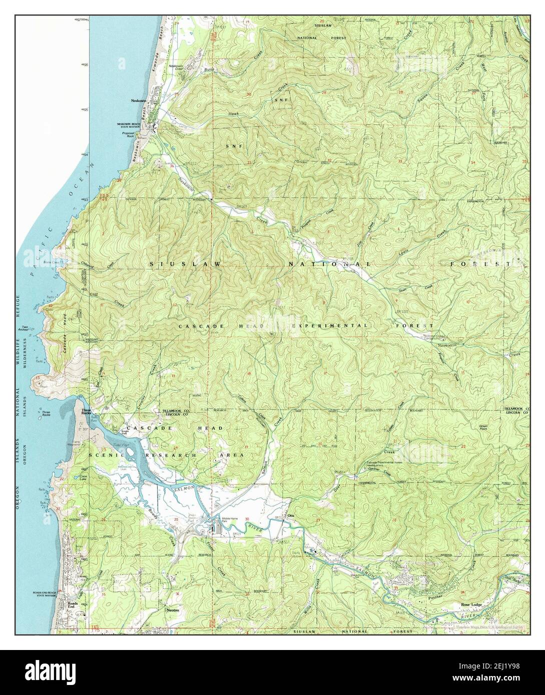 Neskowin Oregon Map 1985 1 24000 United States Of America By   Neskowin Oregon Map 1985 124000 United States Of America By Timeless Maps Data Us Geological Survey 2EJ1Y98 