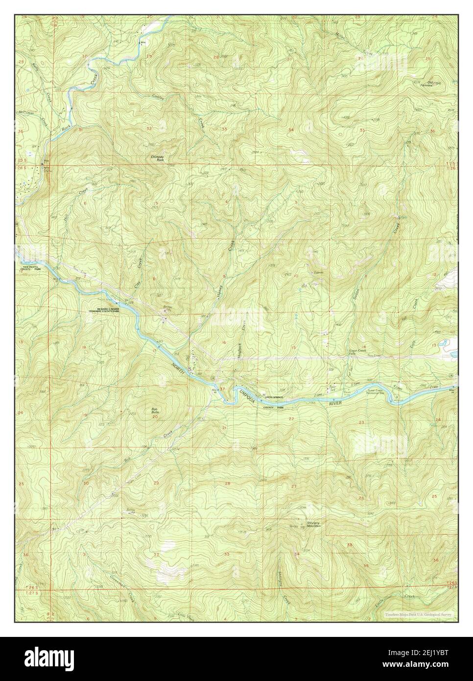 Old Fairview, Oregon, map 1989, 124000, United States of America by