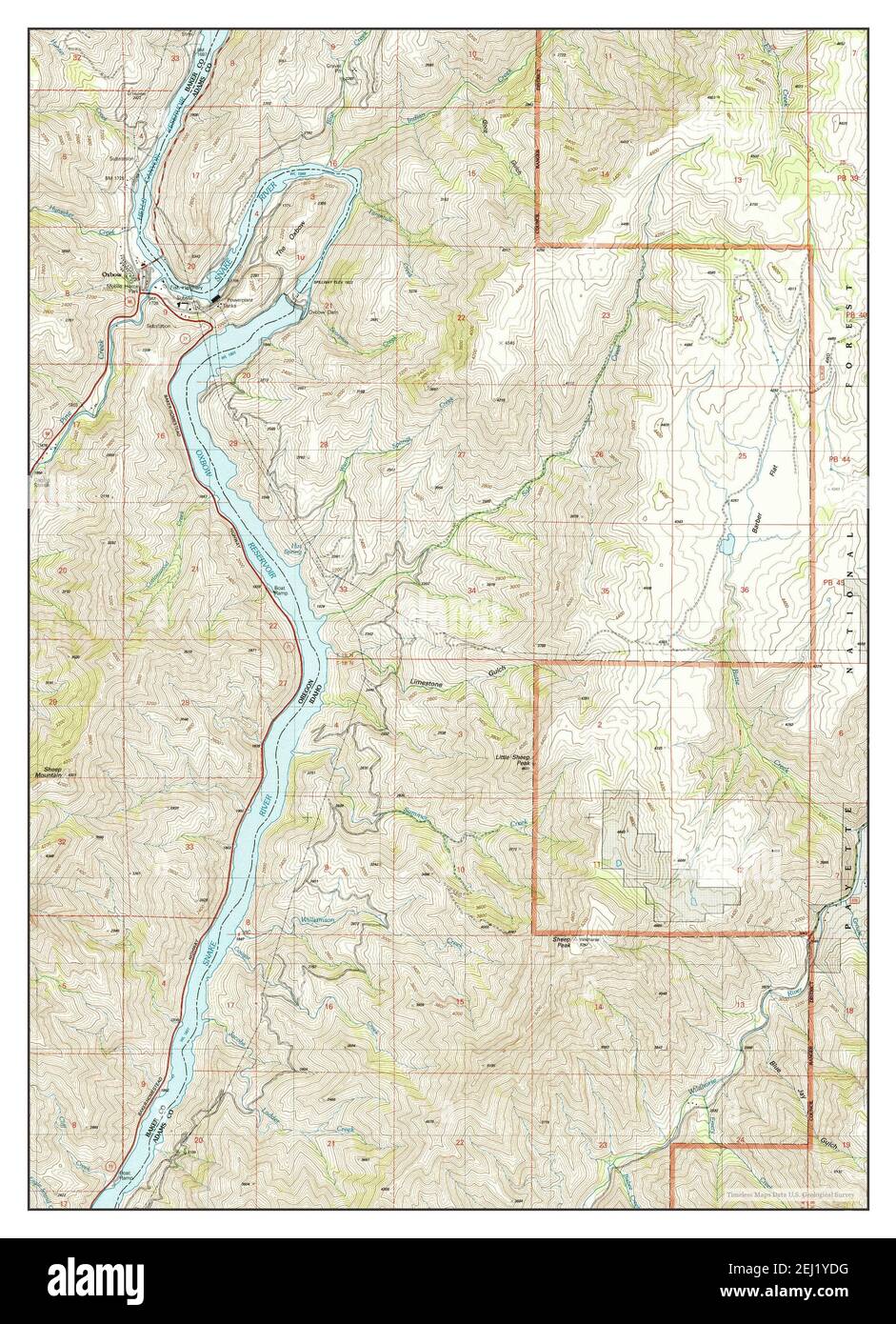 Map of oxbow hires stock photography and images Alamy