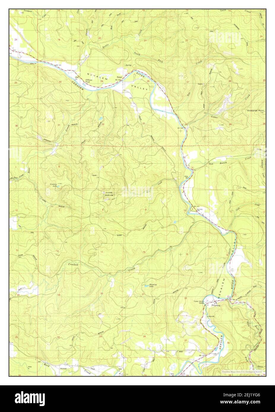 Pittsburg, Oregon, map 1979, 124000, United States of America by