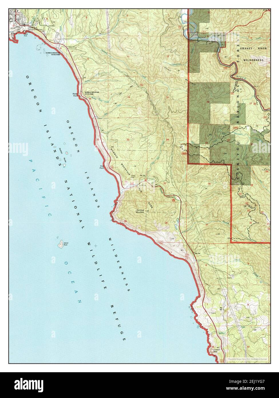 Map of port orford hi-res stock photography and images - Alamy