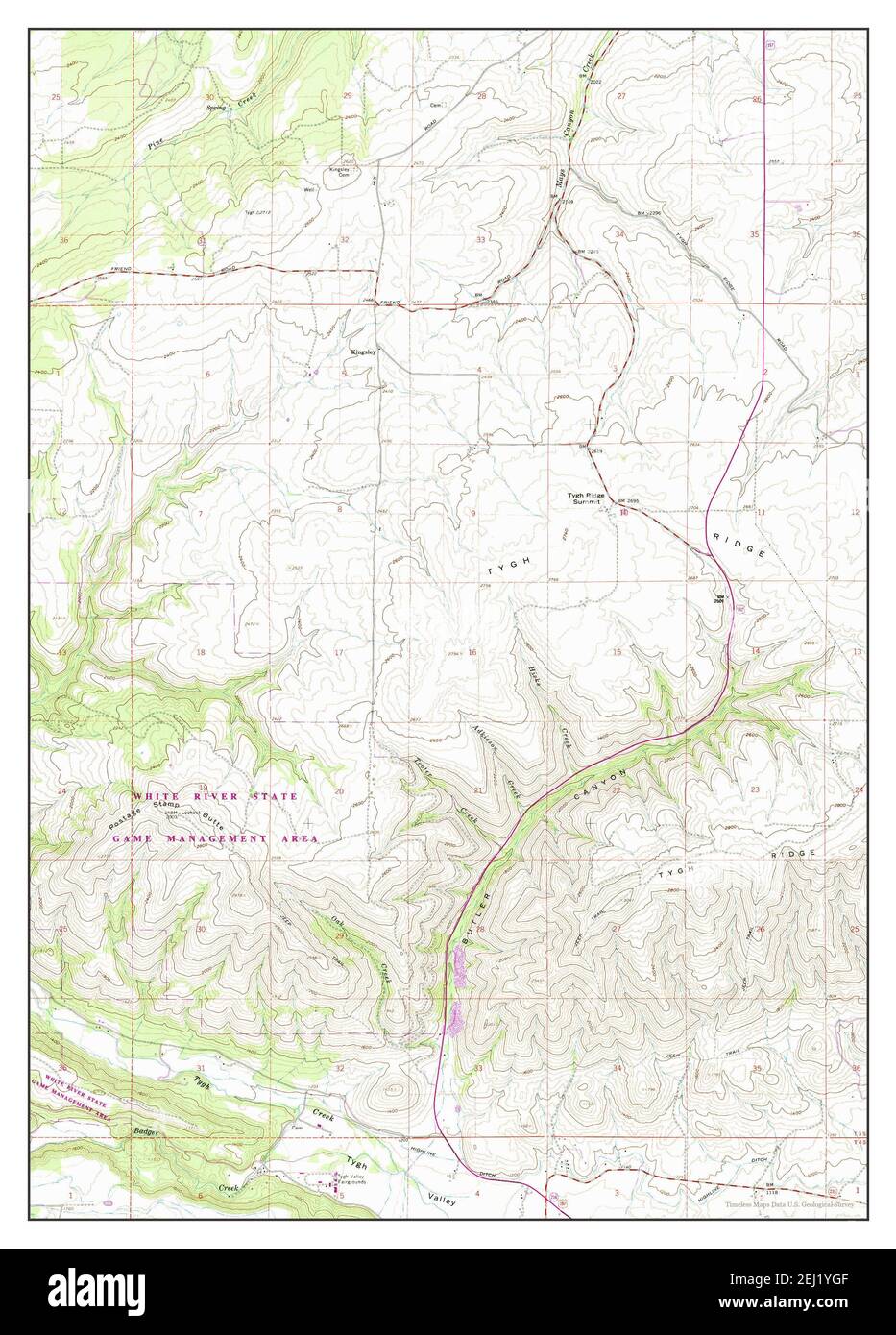 Postage Stamp Butte, Oregon, map 1962, 124000, United States of