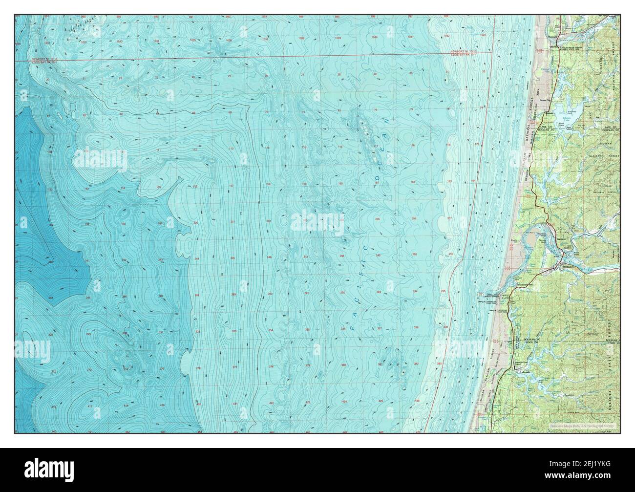 Reedsport map hires stock photography and images Alamy