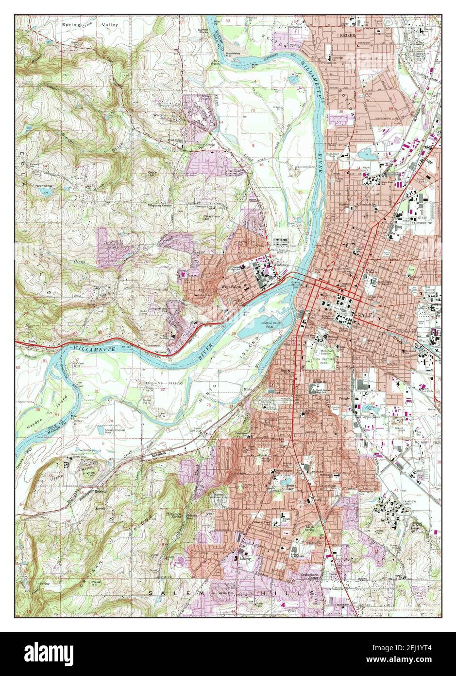 Salem West, Oregon, map 1969, 124000, United States of America by